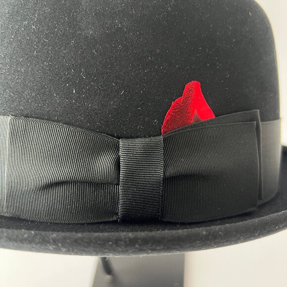 Vintage KNOX Premier Men's Fedora Black Hat with Original Box, Size 7 1/8, EUC! - Picture 9 of 16